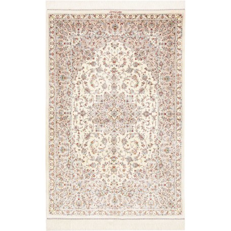 Tappeto Ghom Seta Persia 100x150 Avorio Crema B