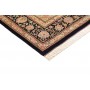 Tappeto Ghom Seta Persia 136x192 Blu Navy Oro B