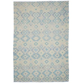Tappeto Kilim Afghanistan 205x301 Bianco Panna