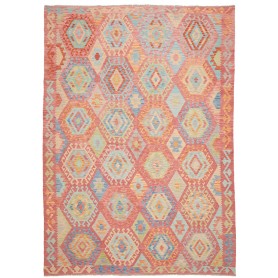 Tappeto Kilim Afghanistan 209x295 Salmone Terra