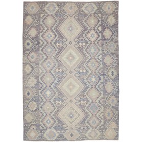 Tappeto Kilim Afghanistan 202x296 Viola Grigio