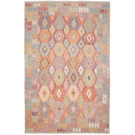 Tappeto Kilim Afghanistan 196x294 Arancione Cor