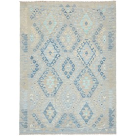 Tappeto Kilim Afghanistan 130x176 Blu Vario Azz