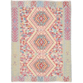 Tappeto Kilim Afghanistan 125x170 Blu Chiaro Ro
