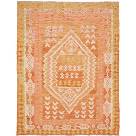 Tappeto Kilim Afghanistan 152x200 Arancione Ros