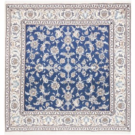Tappeto Nain Kashmar Persia 198x202 Blu Crema A