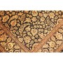Tappeto Ghom Seta Persia 135x203 Nero Oro Marro