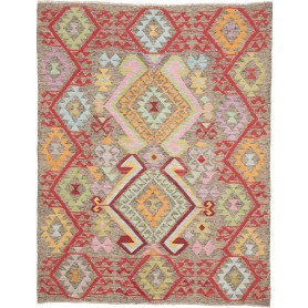 Tappeto Kilim Afghanistan 154x196 Grigio Taupe