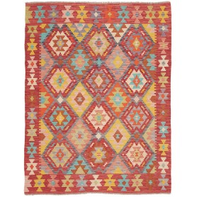 Tappeto Kilim Afghanistan 155x198 Rosso Mattone