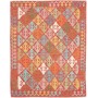 Tappeto Kilim Afghanistan 156x193 Rosso Terraco
