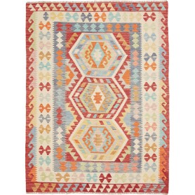 Tappeto Kilim Afghanistan 147x194 Rosso Terraco