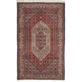 Tappeto Bidjar Persia Medaglione Rosso Crema 140x228 Cm