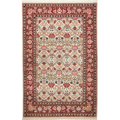 Tappeto Ilaam Persia Astratto Avorio Rosso 141x217 Cm