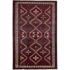 Tappeto Lori Persia Astratto Bordeaux Blu 170x262 Cm