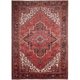 Tappeto Gorawan Persia Medaglione Rosso Nero 240x333 Cm
