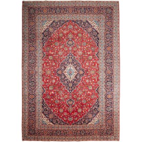 Tappeto Ardakan Persia Medaglione Rosso Blu 245x352 Cm