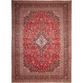 Tappeto Ardakan Persia Medaglione Rosso Blu 300x414 Cm