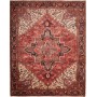 Tappeto Gorawan Persia Geometrico Rosso Crema 262x327 Cm