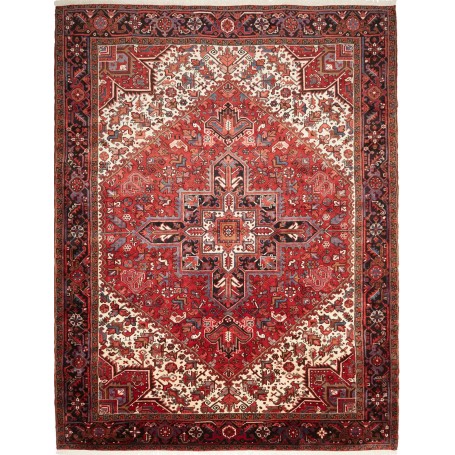Tappeto Gorawan Persia Medaglione Rosso Crema 257x330 Cm