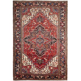 Tappeto Gorawan Persia Medaglione Rosso Blu 205x302 Cm