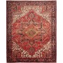 Tappeto Gorawan Persia Geometrico Rosso Crema 277x340 Cm