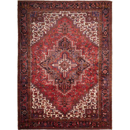 Tappeto Gorawan Persia Geometrico Rosso Blu Scuro 246x338 Cm