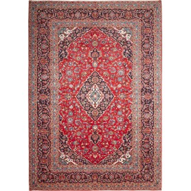 Tappeto Ardakan Persia Medaglione Rosso Blu 247x353 Cm