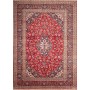Tappeto Ardakan Persia Medaglione Rosso Blu Crema 246x343 Cm