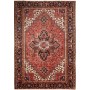 Tappeto Gorawan Persia Medaglione Rosso Nero 202x292 Cm