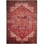 Tappeto Gorawan Persia Geometrico Rosso Avorio 250x356 Cm