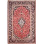 Tappeto Ardakan Persia Medaglione Rosso Blu Scuro 195x297 Cm