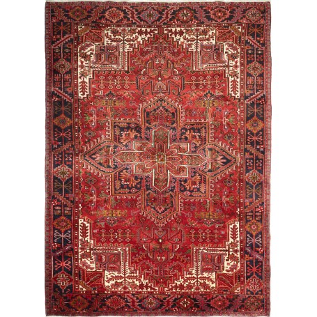 Tappeto Gorawan Persia Geometrico Rosso Blu 255x352 Cm