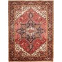 Tappeto Gorawan Persia Geometrico Rosso Blu Scuro 214x294 Cm