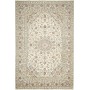 Tappeto Kashan Persia Medaglione Crema Bordeaux 202x303 Cm