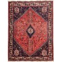 Tappeto Geometrico Rosso Blu 162x218 Cm