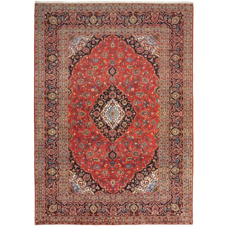 Tappeto Ardakan Persia Medaglione Rosso Mattone Blu 202x295