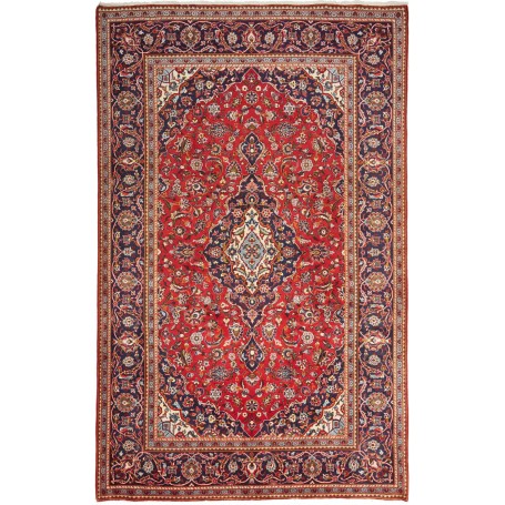 Tappeto Ardakan Persia Medaglione Rosso Blu 198x314 Cm