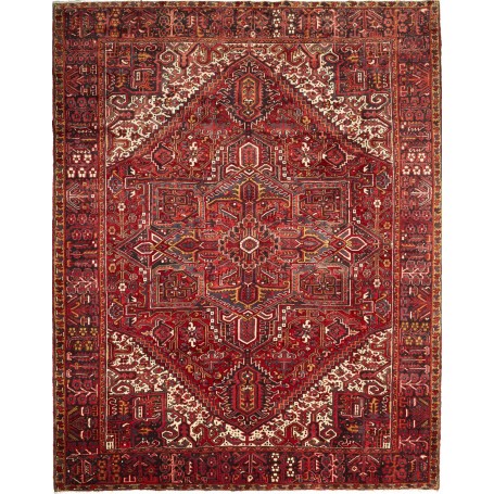 Tappeto Gorawan Persia Medaglione Rosso Blu 265x338 Cm