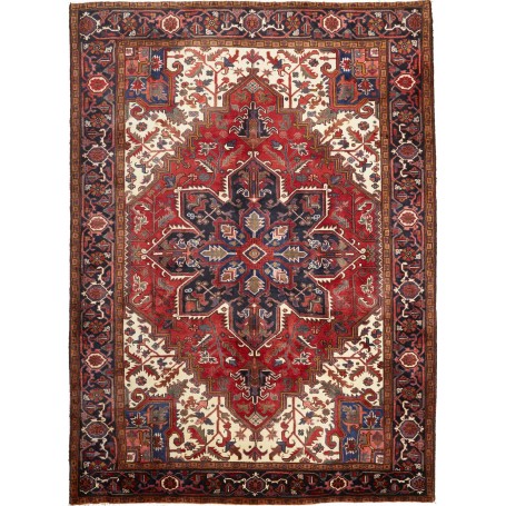Tappeto Gorawan Persia Geometrico Rosso Blu 210x287 Cm