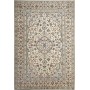 Tappeto Kashan Persia Medaglione Crema Blu 197x300 Cm