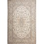 Tappeto Kashan Persia Medaglione Avorio Blu 190x296 Cm