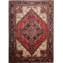 Tappeto Gorawan Persia Geometrico Rosso Crema 207x280 Cm