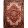 Tappeto Gorawan Persia Geometrico Rosso Mattone Crema 218x29