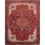 Tappeto Gorawan Persia Geometrico Rosso Crema 256x324 Cm