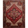 Tappeto Gorawan Persia Geometrico Rosso Nero 244x308 Cm