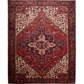 Tappeto Gorawan Persia Geometrico Rosso Blu 280x342 Cm
