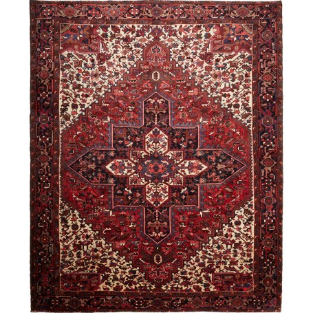 Tappeto Gorawan Persia Geometrico Rosso Blu 280x342 Cm