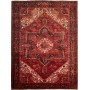 Tappeto Gorawan Persia Geometrico Rosso Blu Scuro 245x330 Cm
