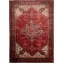 Tappeto Gorawan Persia Medaglione Rosso Avorio 252x358 Cm