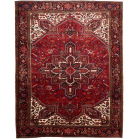 Tappeto Gorawan Persia Medaglione Rosso Crema 252x322 Cm